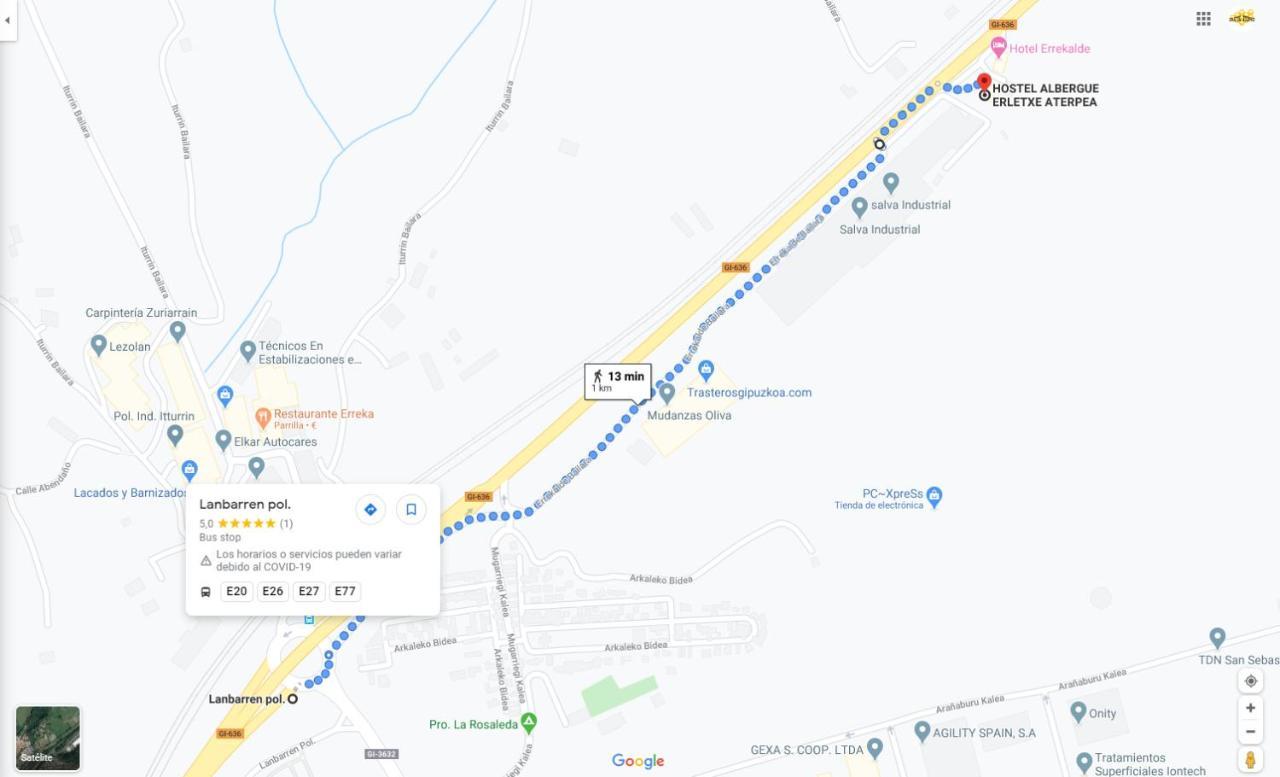 Erletxe Aterpea Hostel Lezo Εξωτερικό φωτογραφία